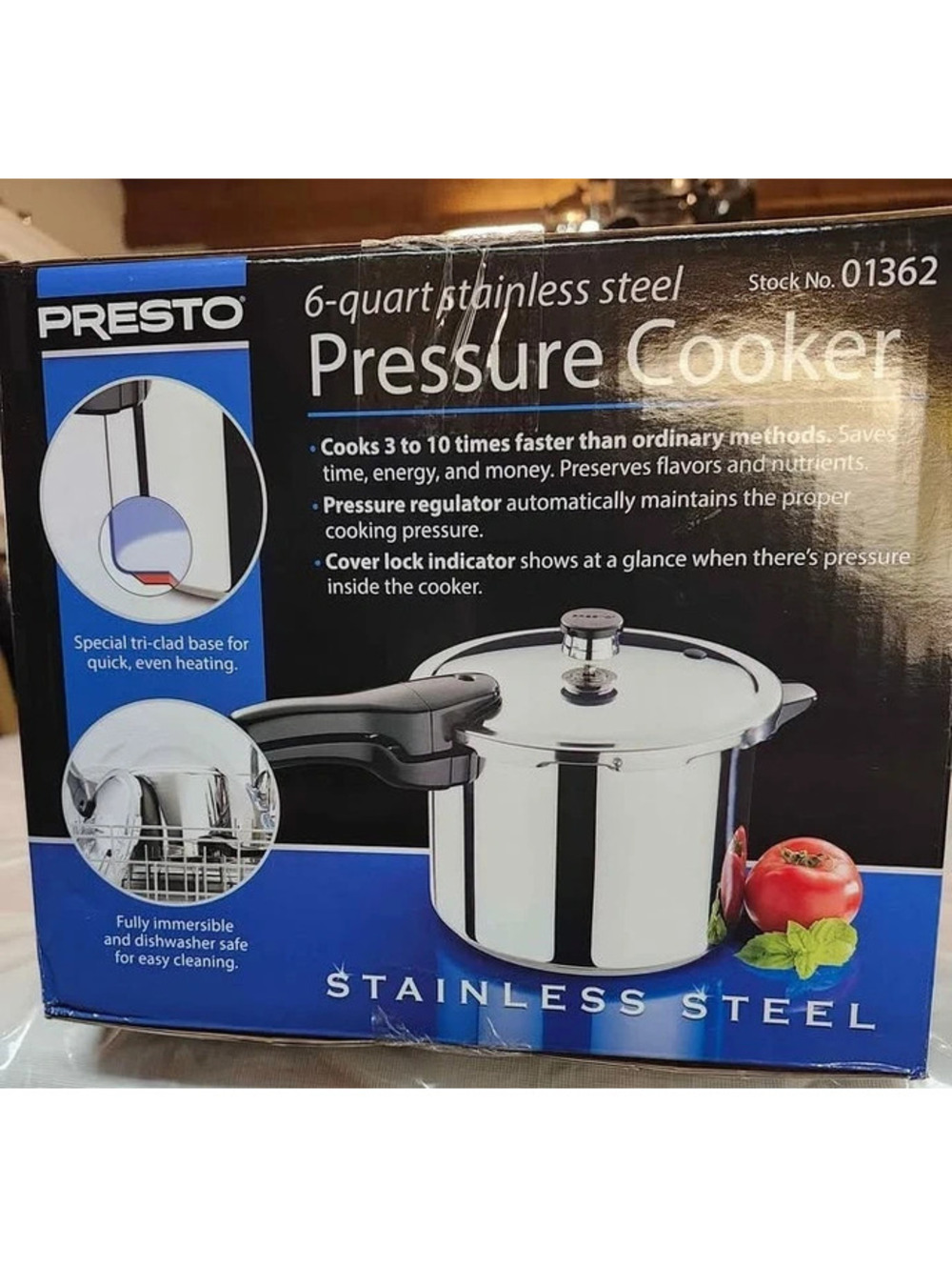 PRESTO 6 quart pressure cooker (NIB)